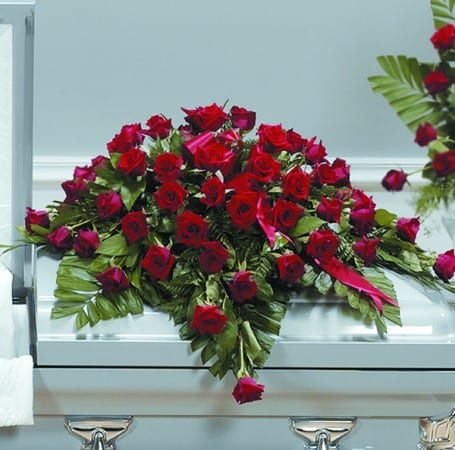 Rose Remembrance Casket Spray