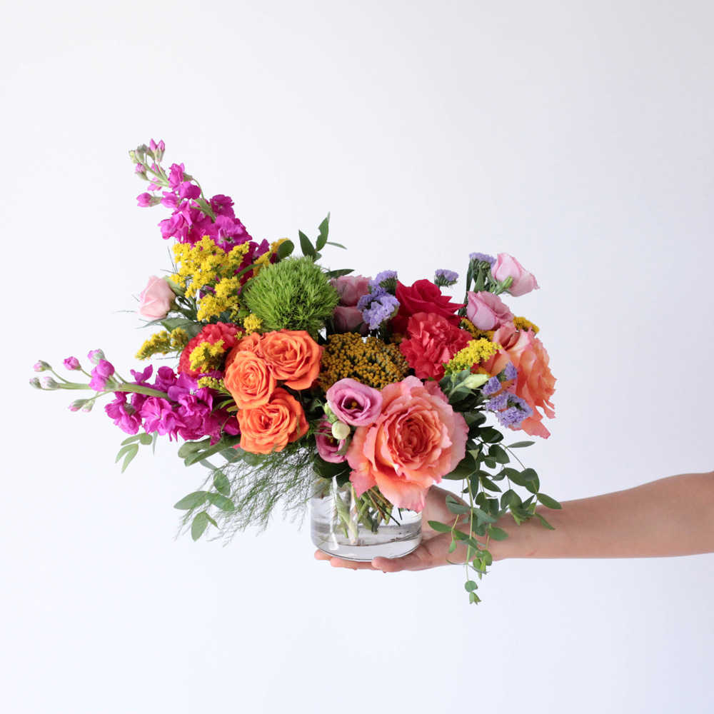 Small Glass Centerpiece