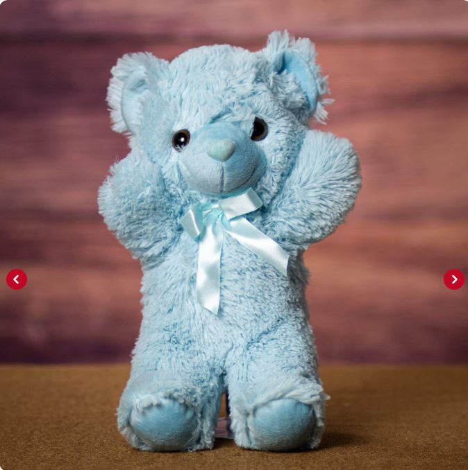 Blue Teddy Bear - 7"